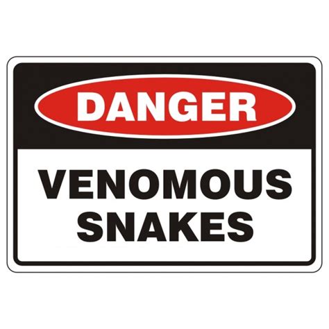 danger venomous snake sticker.